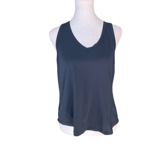 The North Face Tops - North Face - Navy Blue Flash Dry Open Racer Back Outdoor Running Tank Sz M